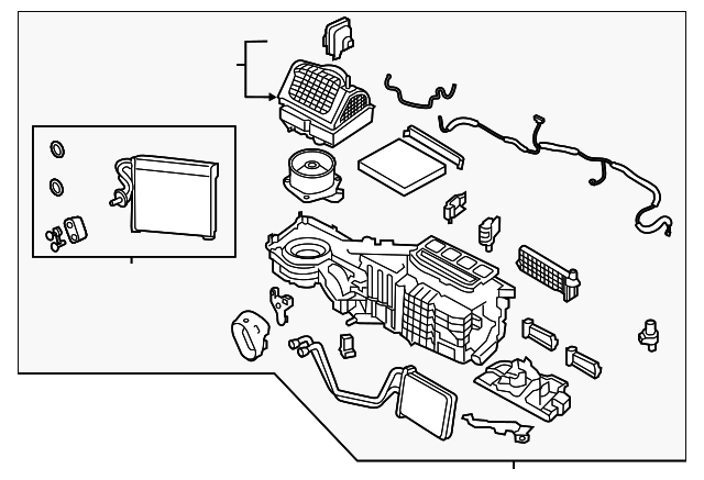 AC & Heater Assembly - Nissan (27110-EZ43B)