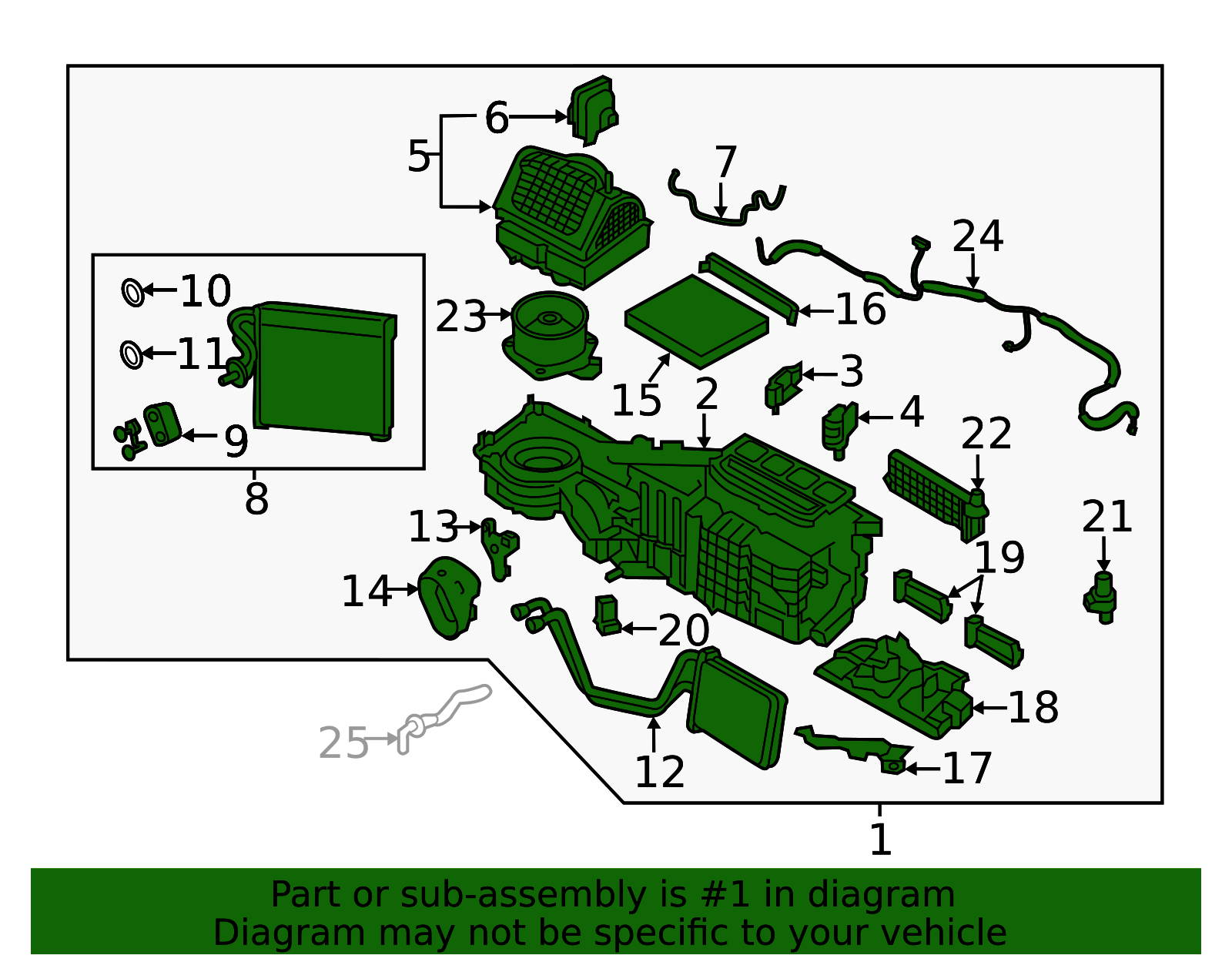 AC & Heater Assembly - Nissan (27110-EZ43B)