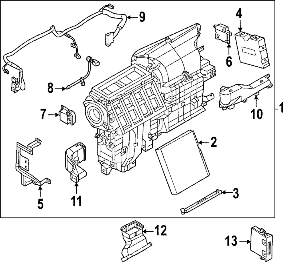 AC & Heater Assembly - Nissan (27110-5MP3C)