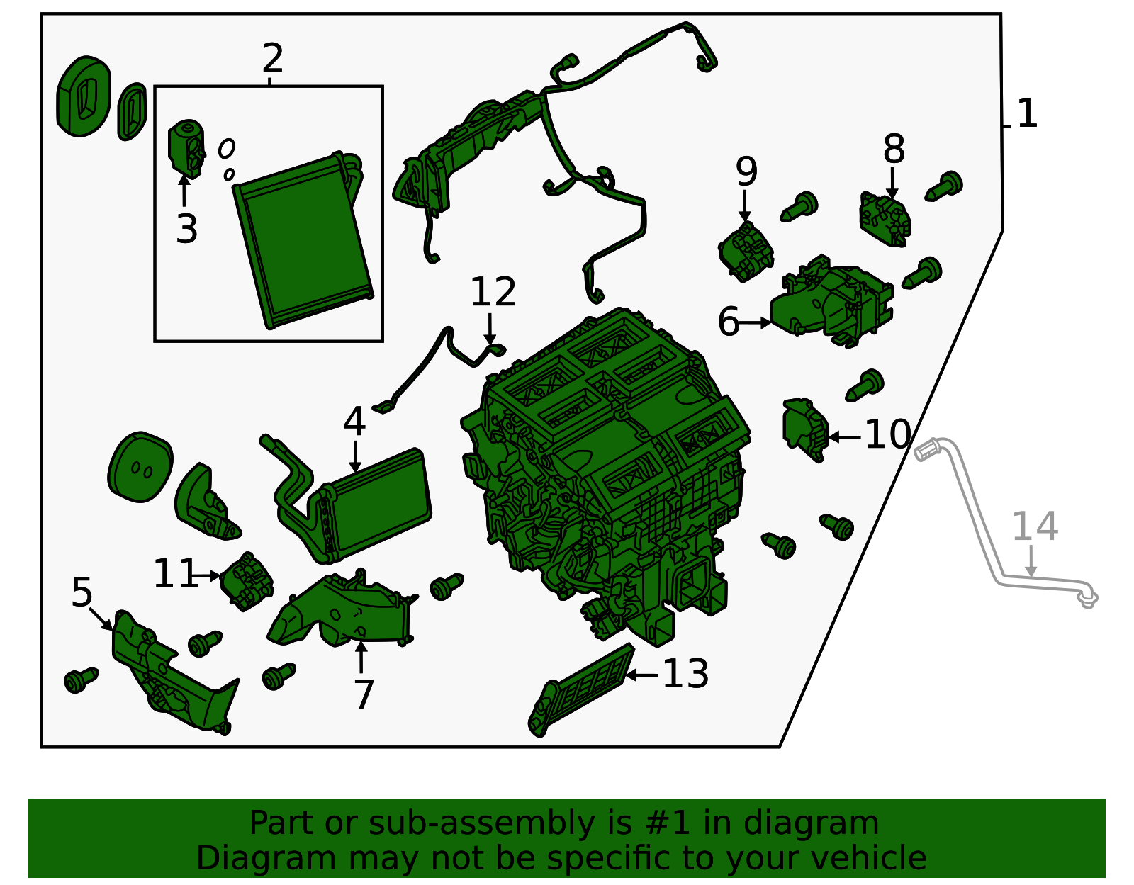 AC & Heater Assembly - Nissan (27110-6RD2B)