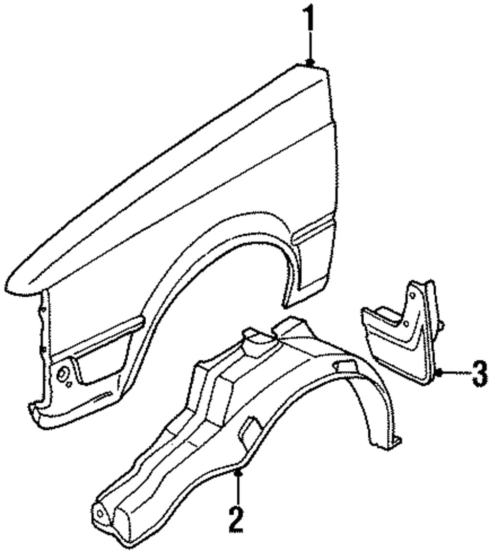 Splash Guard - Nissan (63851-01A00) 1 Splash Guard - Nissan (63851-01A00)
