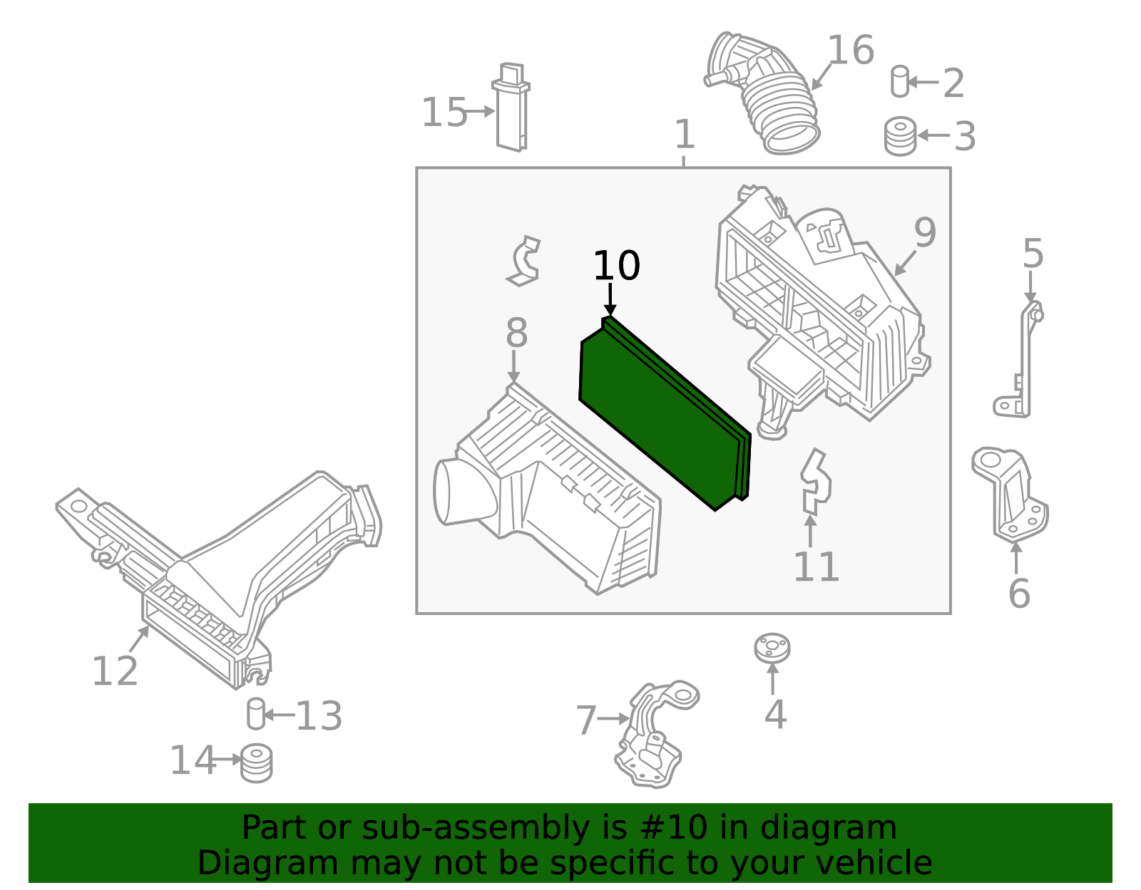 Air Filter - Nissan (16546-3KY0A)