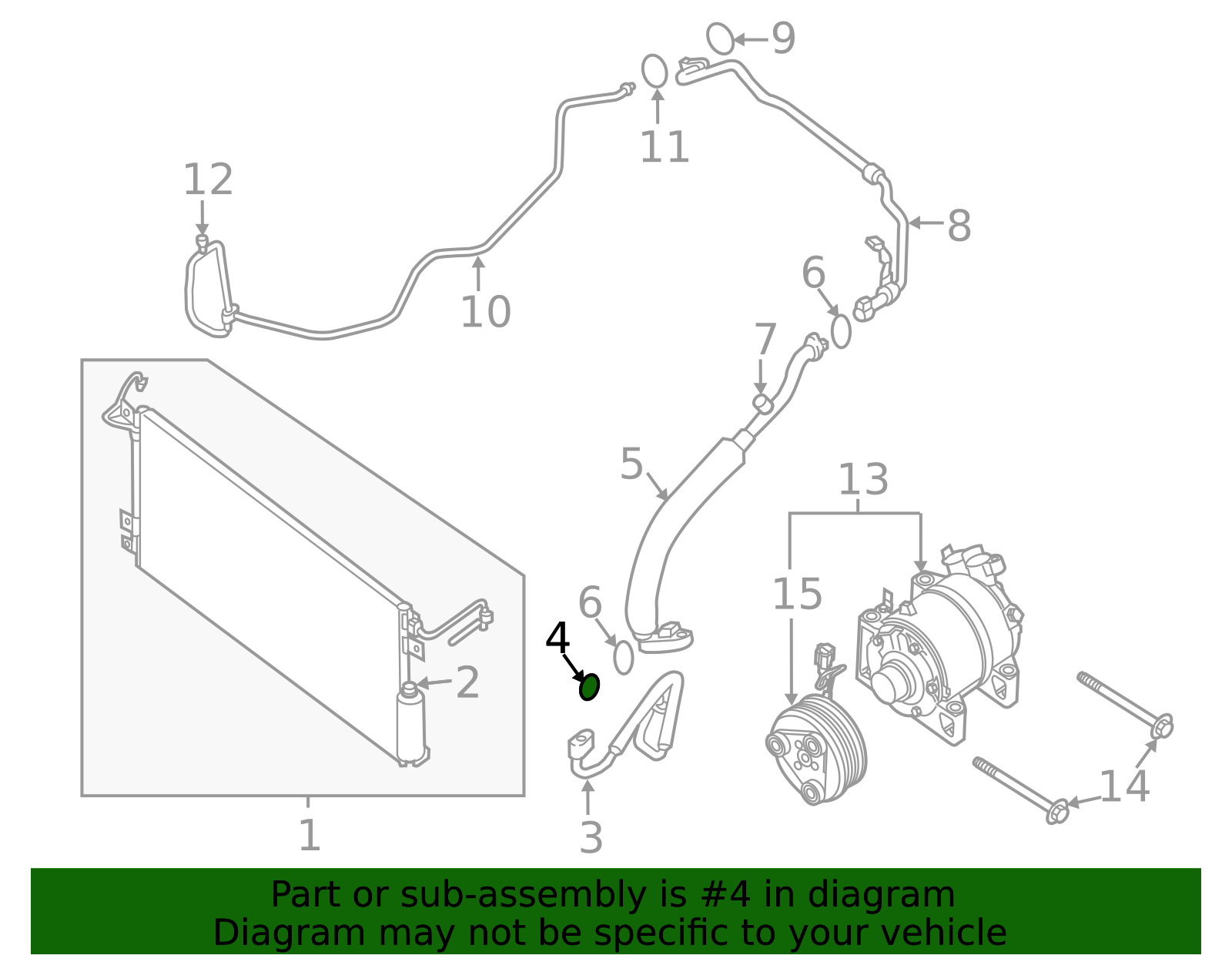 A/C Line O-Ring - Nissan (92472-N823A)