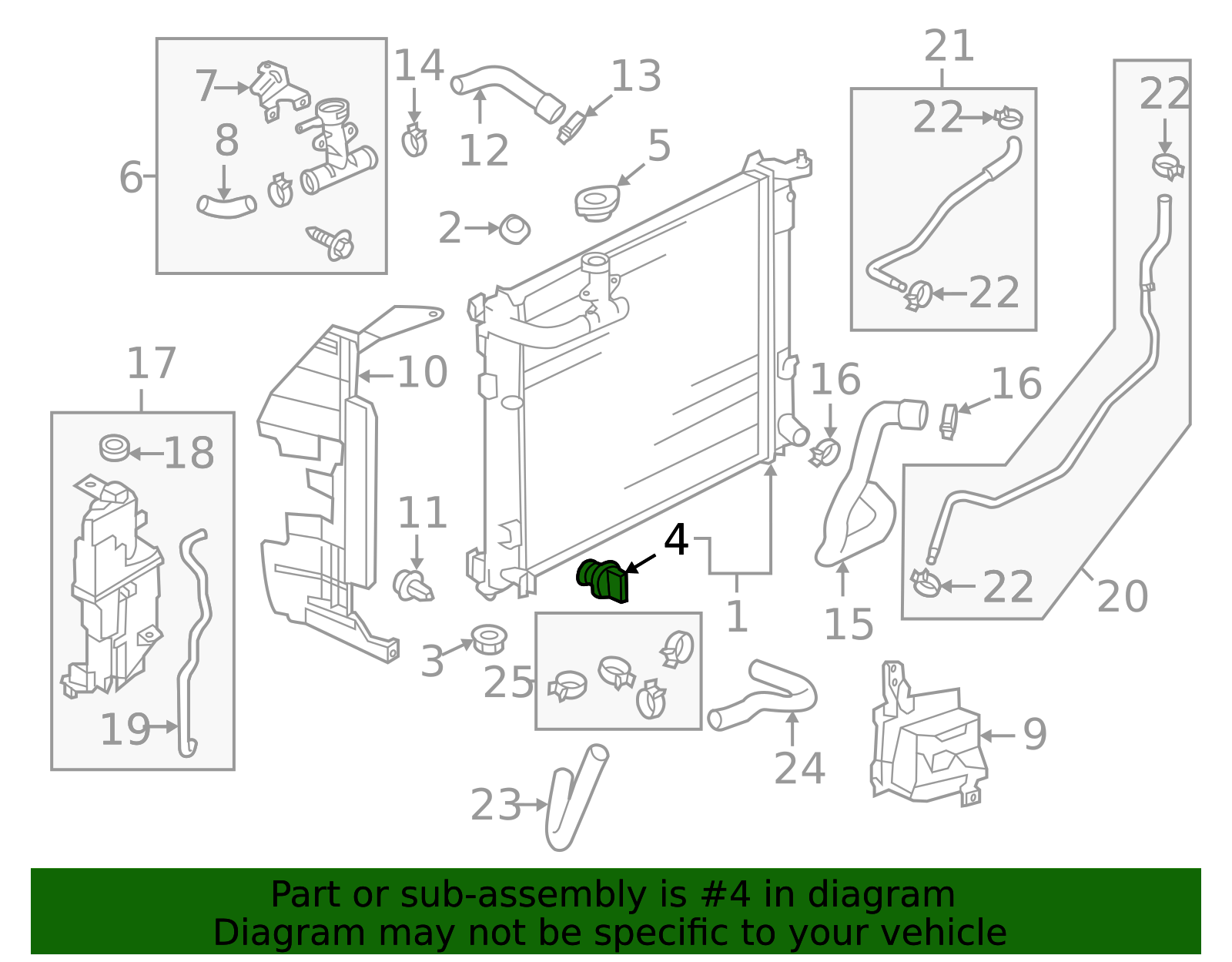Radiator Assembly Drain Plug - Nissan (21440-01G10)