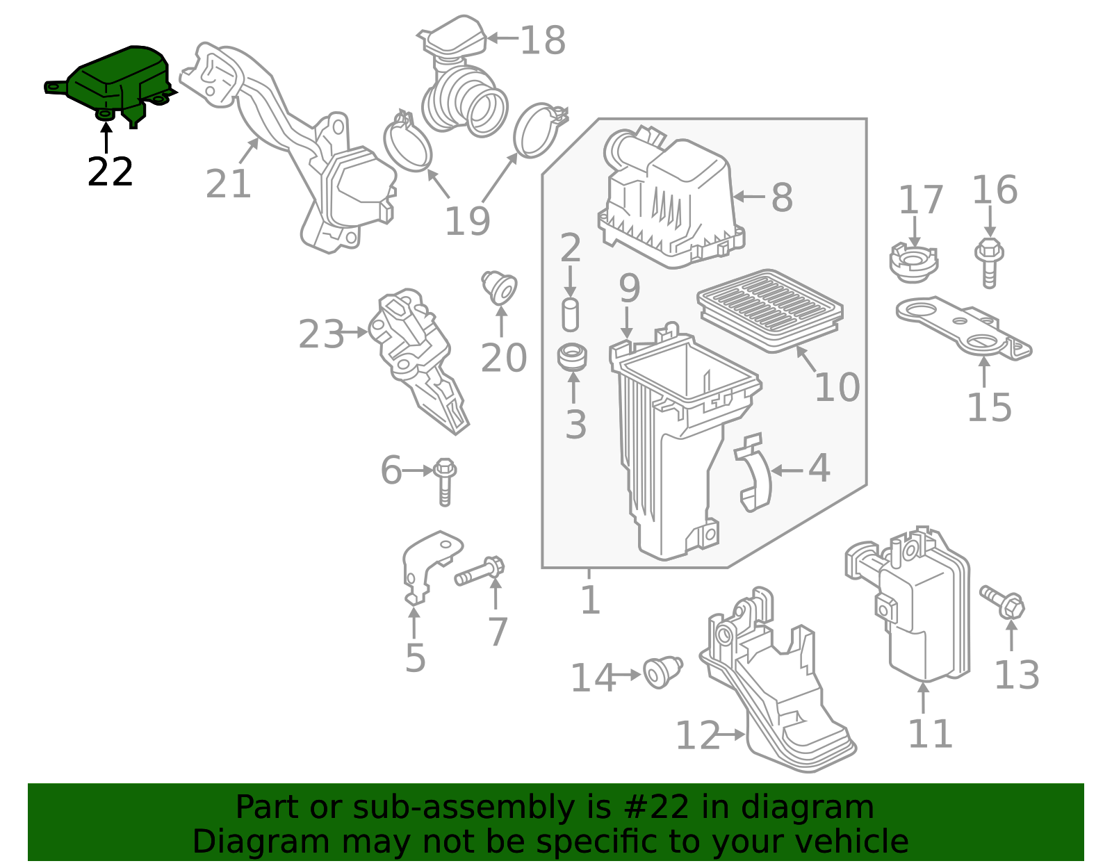 Air Inlet - Nissan (16554-5RA1A)