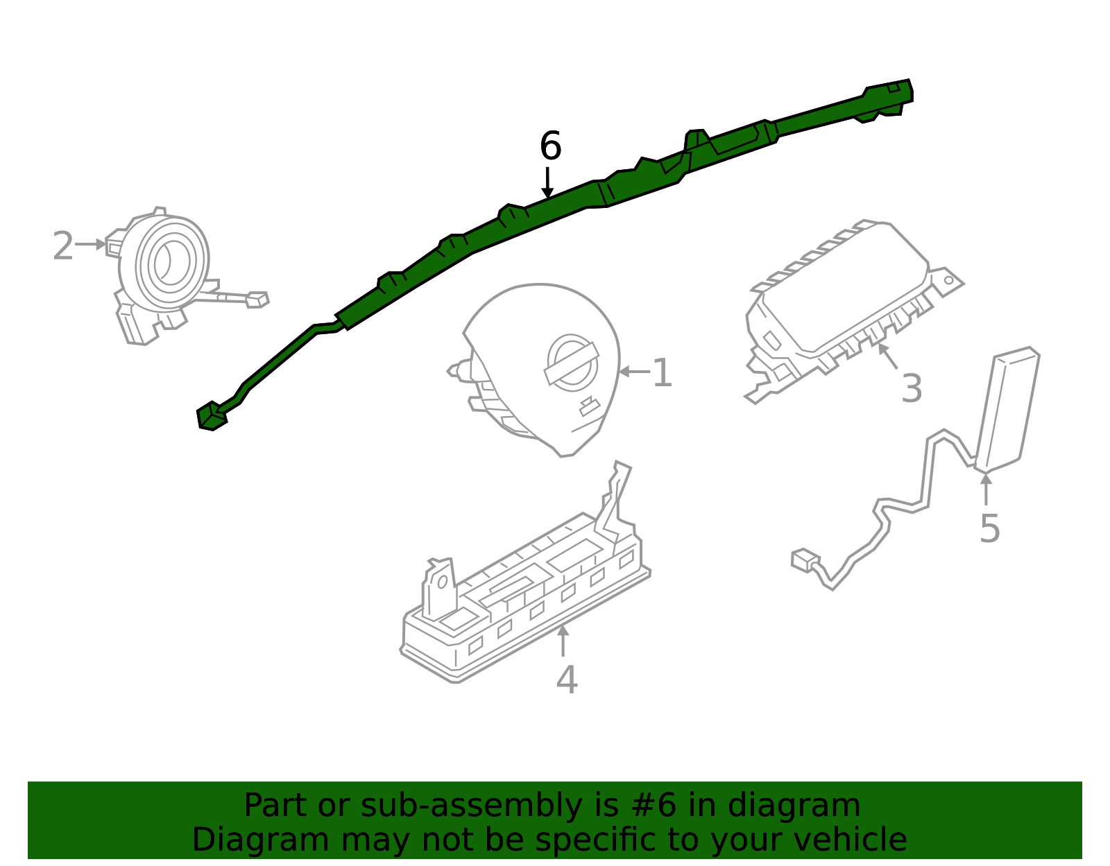 Head Air Bag - Nissan (985P1-5RW8A)