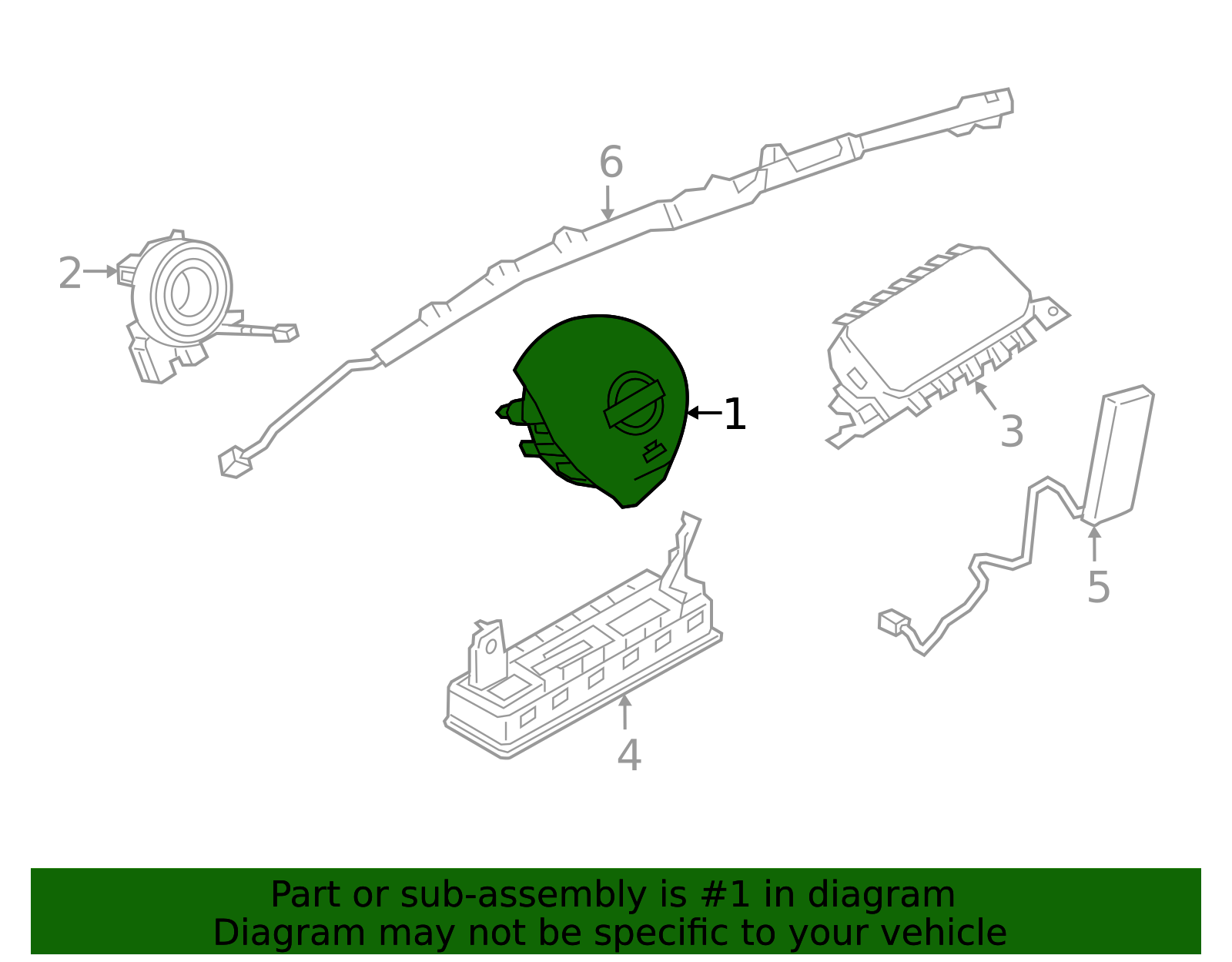 Driver Air Bag - Nissan (98510-9VC8A)