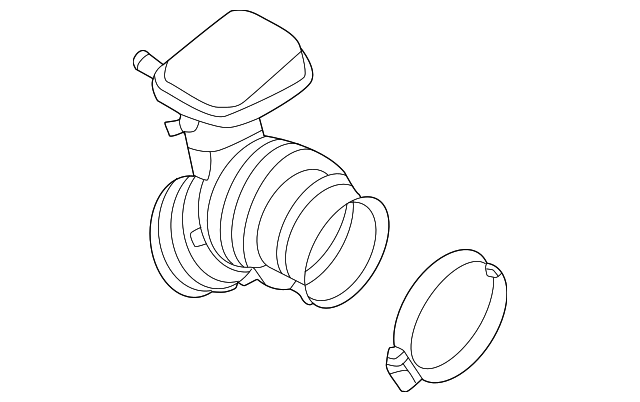Air Inlet Duct - Nissan (16576-5EA0B) 1 Air Inlet Duct - Nissan (16576-5EA0B)