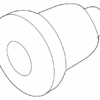 Cushion Rubber Mounting Rubber Air Duct Mounting Rubber, Air Cleaner - Nissan (16557-4M510)