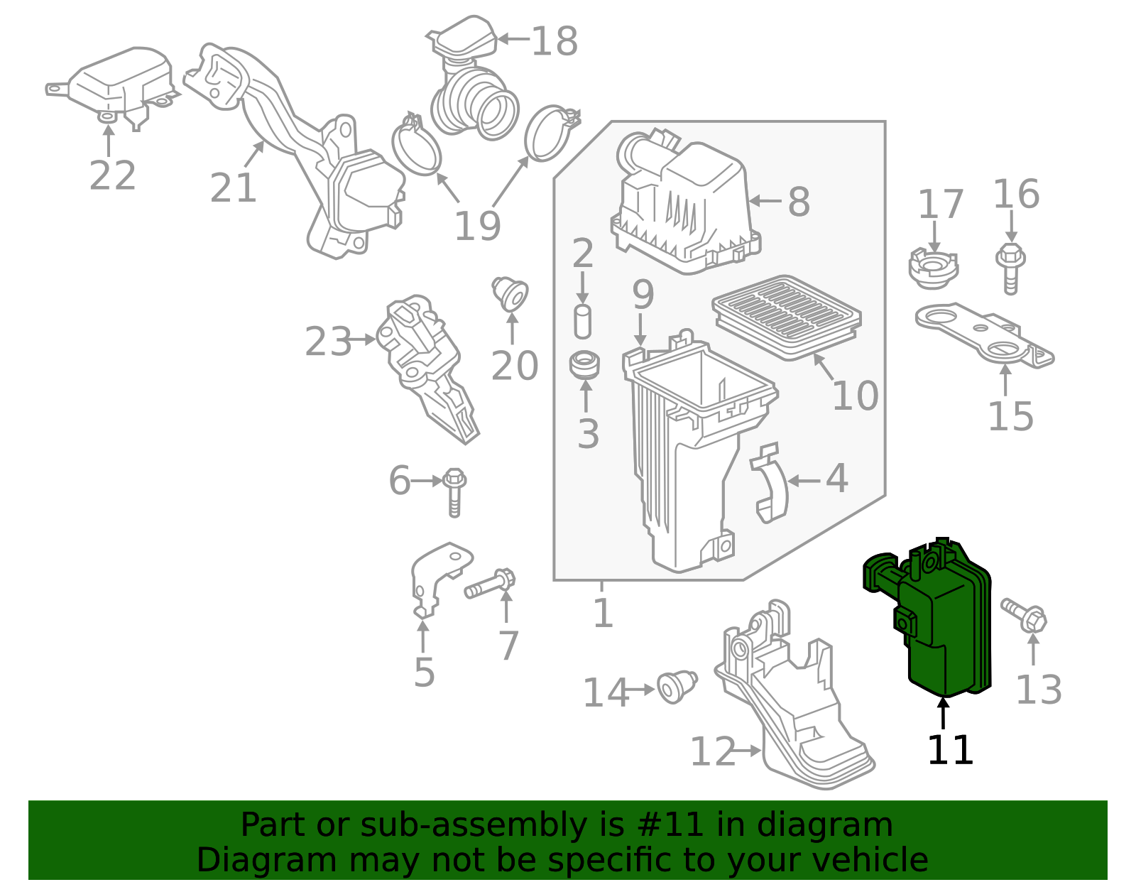 Front Resonator - Nissan (16585-5RL1B)