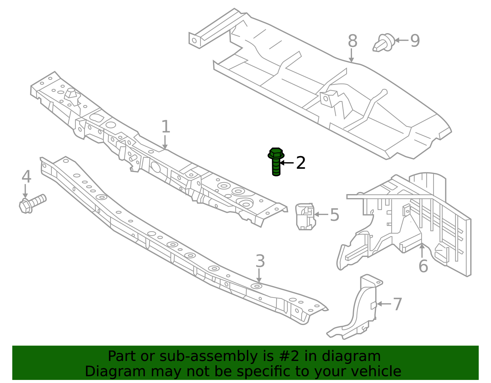 Fender Bolt - Nissan (01125-N6061)