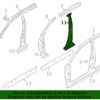 Center Pillar Reinforced - Nissan (G6570-5RBMA)