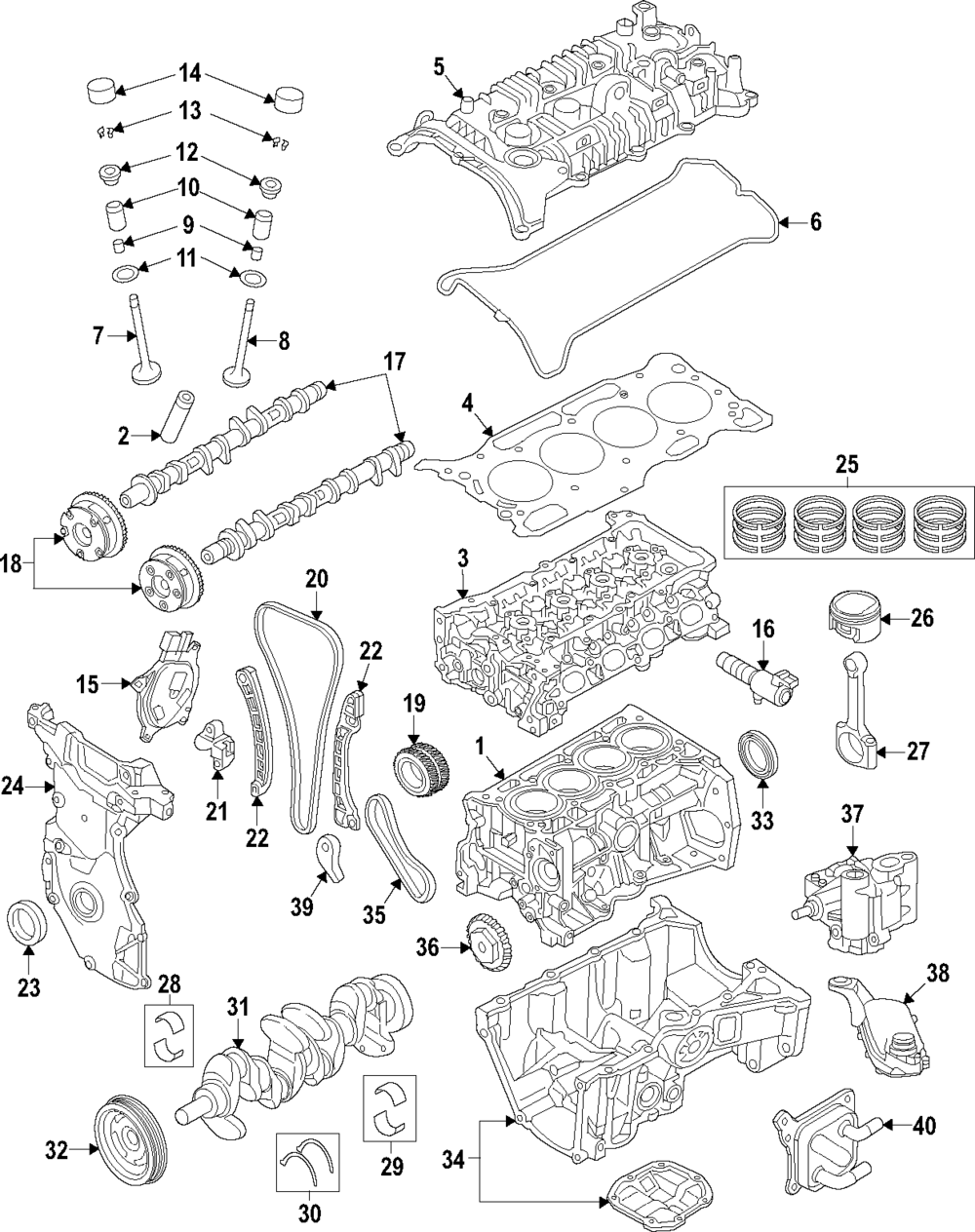 Timing Chain - Nissan (13028-5RB0A)