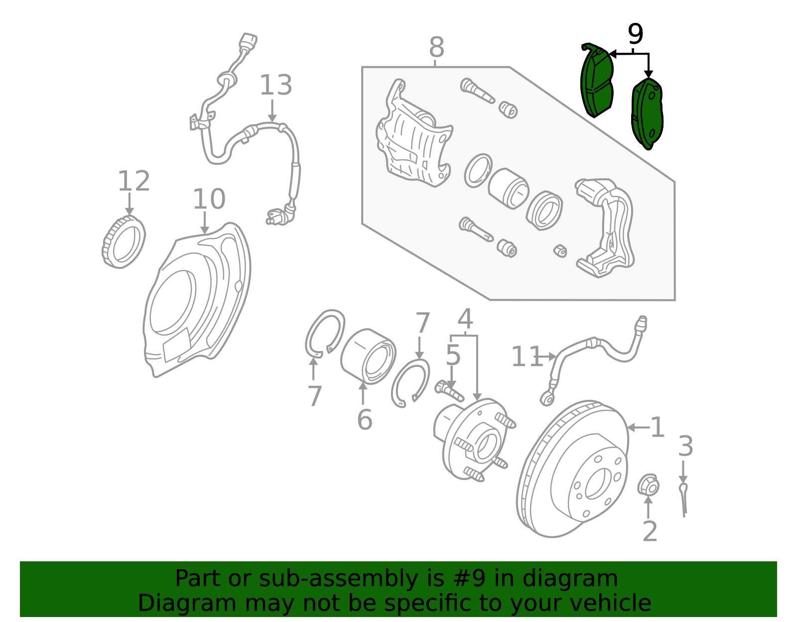 Brake Pads - Nissan (41060-AU091)