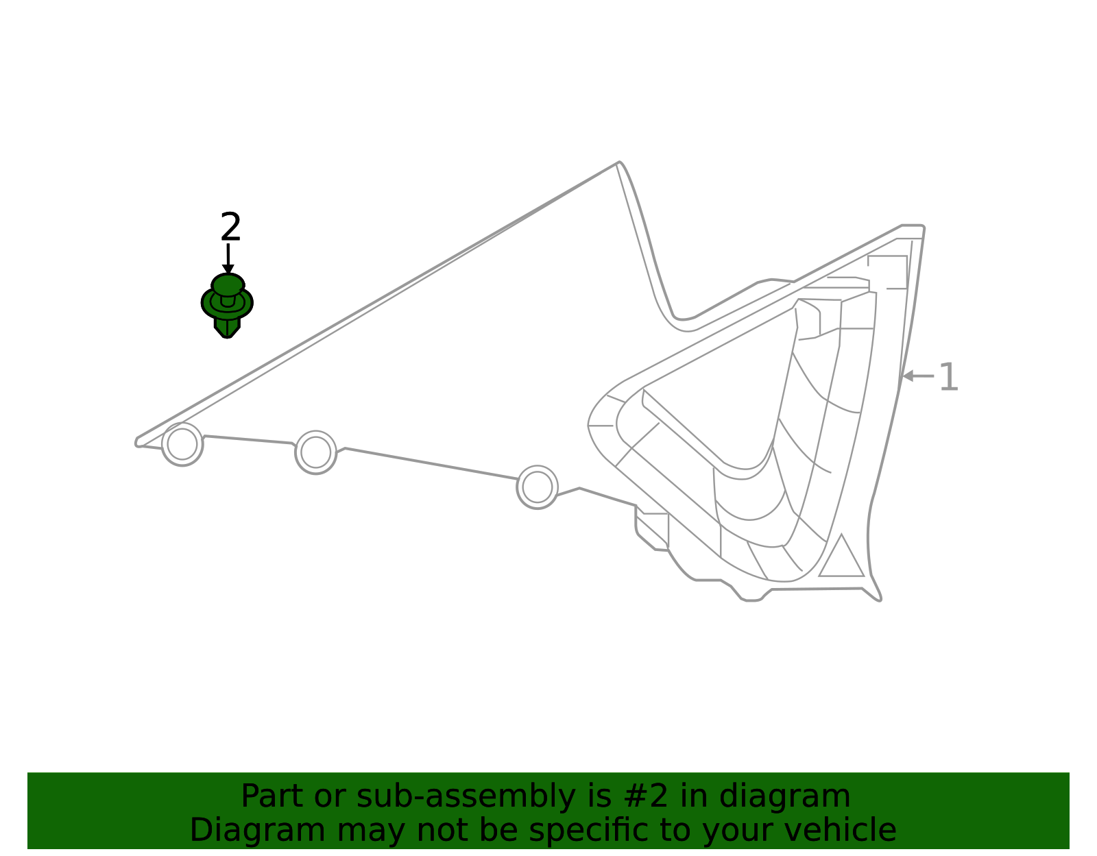 Door Trim Panel Clip - Nissan (01553-30001)
