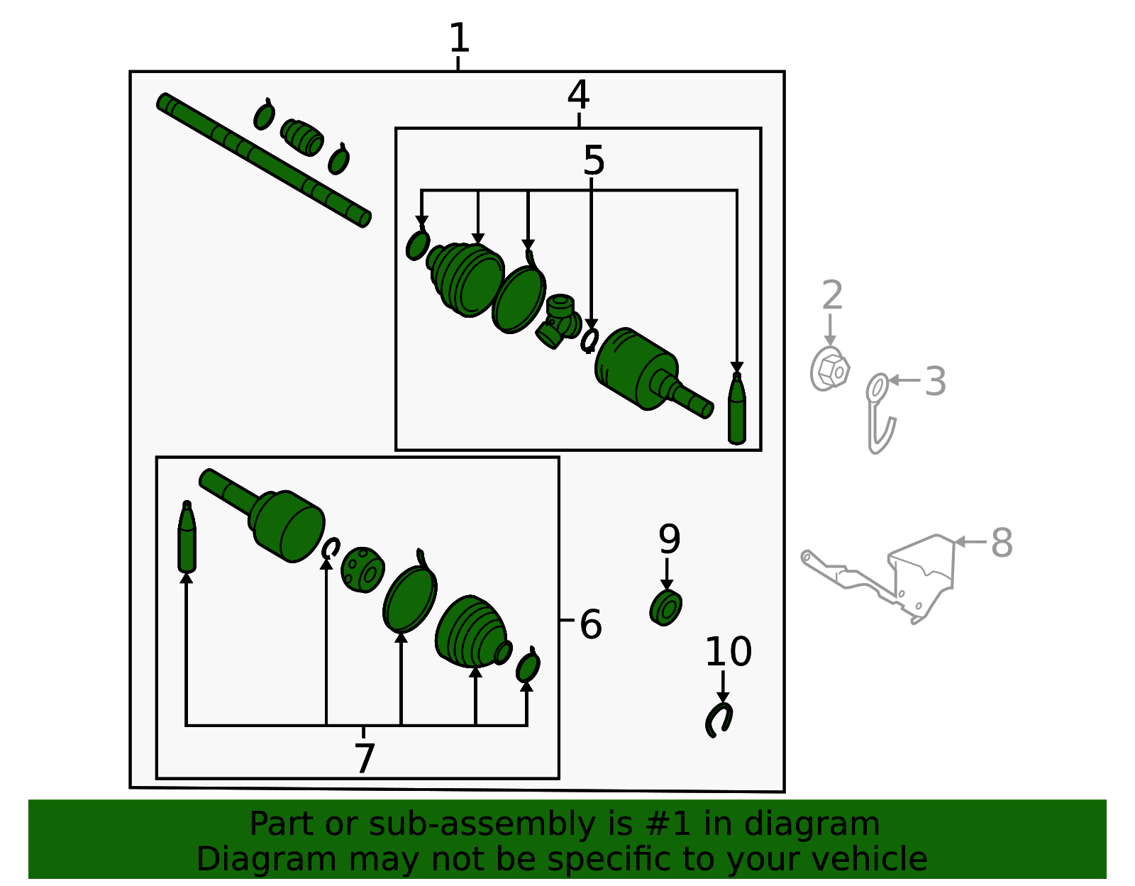 Axle Assembly - Nissan (39100-5RD1A)