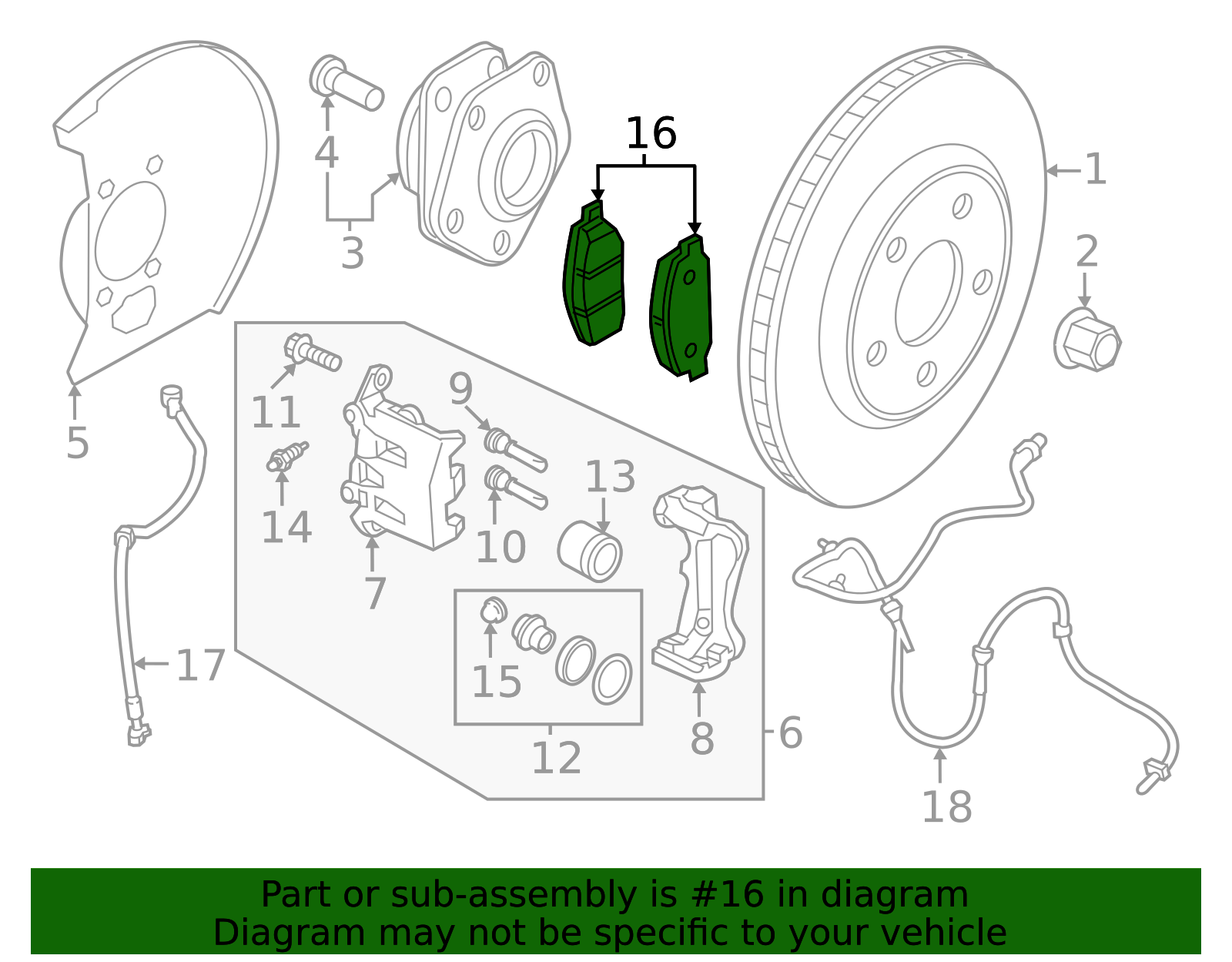Brake Pads - Nissan (D1060-6WK0C)