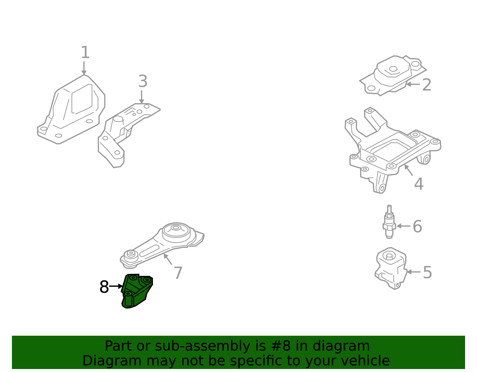 Rear Mount - Nissan (11332-1HS3B)
