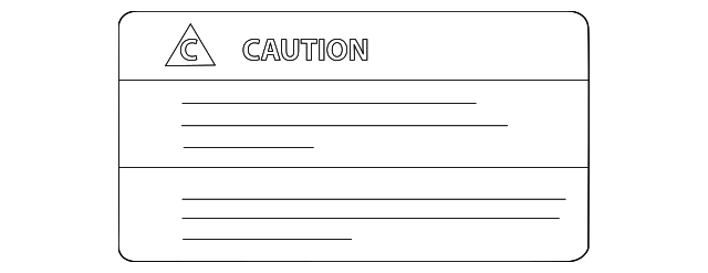 Caution Label - Nissan (99053-3TA0A)