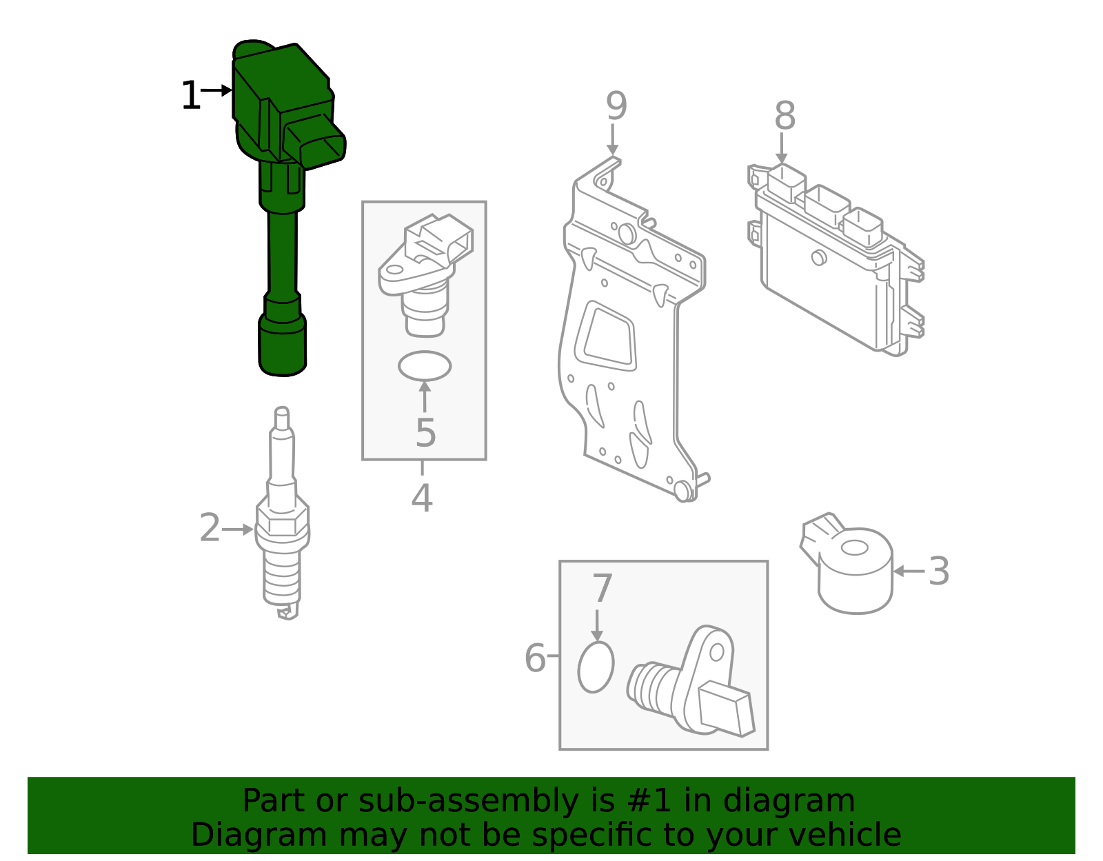 Ignition Coil - Nissan (22448-5RL0A)