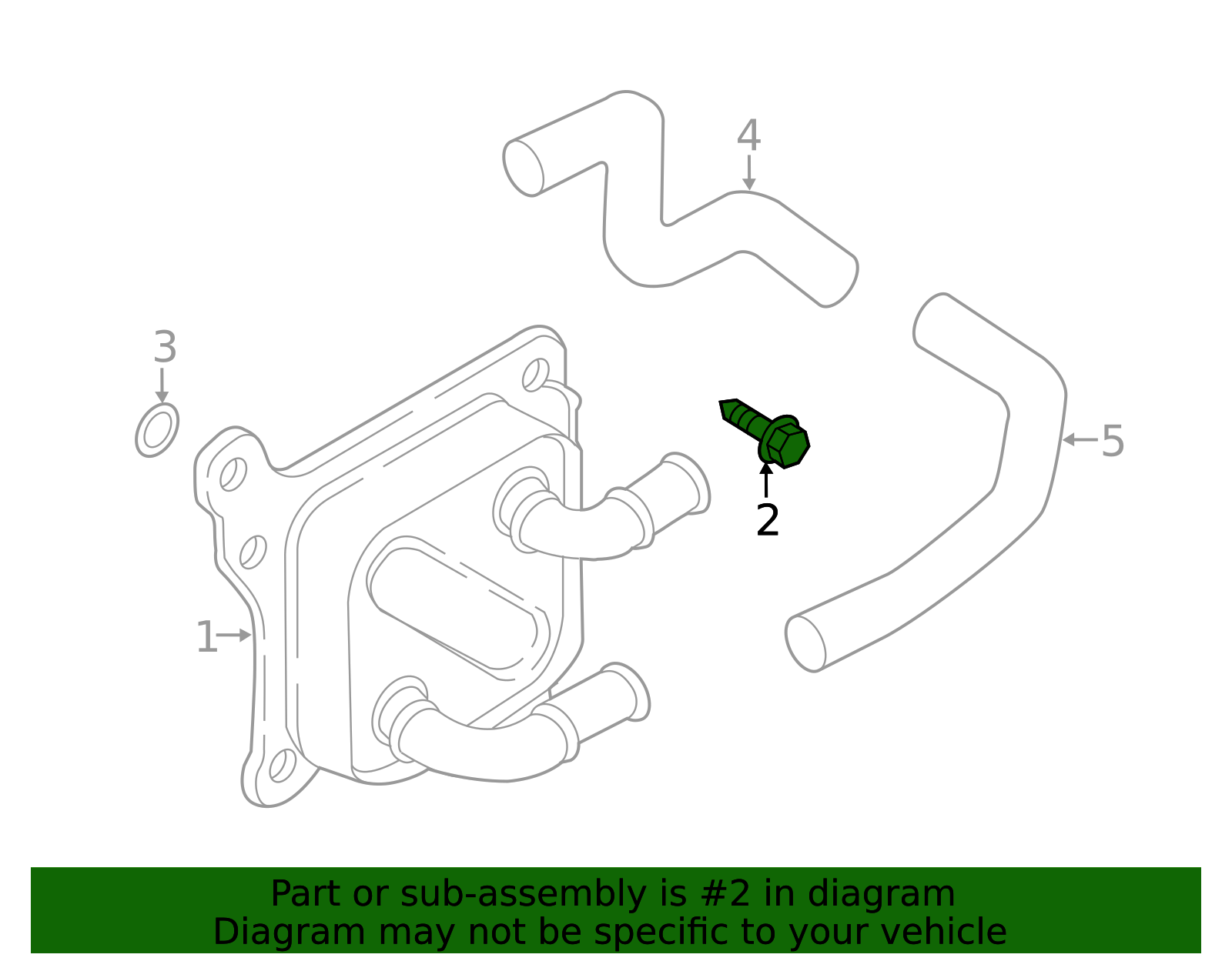 Oil Cooler Bolt - Nissan (08156-62033) 2 Oil Cooler Bolt - Nissan (08156-62033)