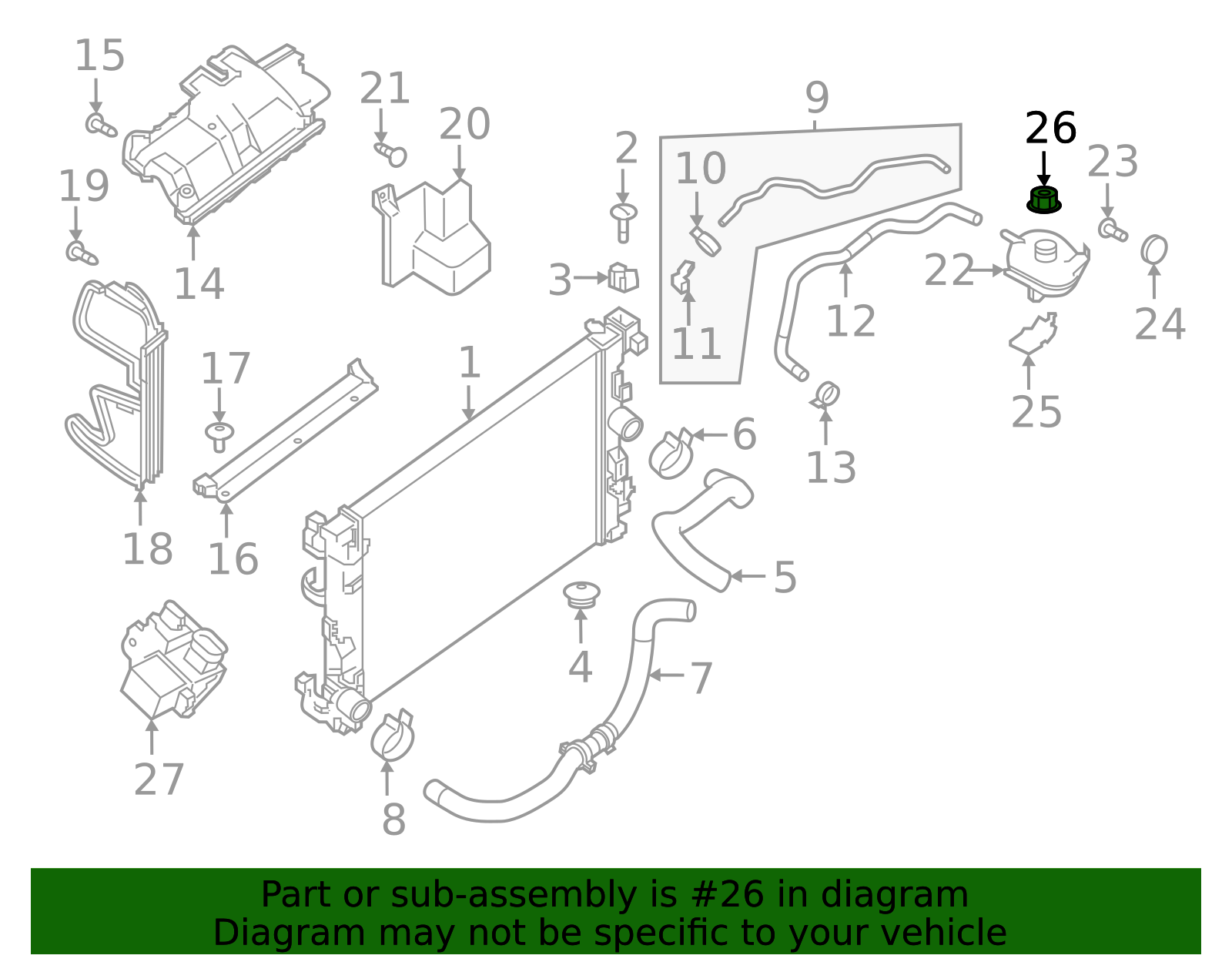 Reservoir Cap - Nissan (21430-AX60A)
