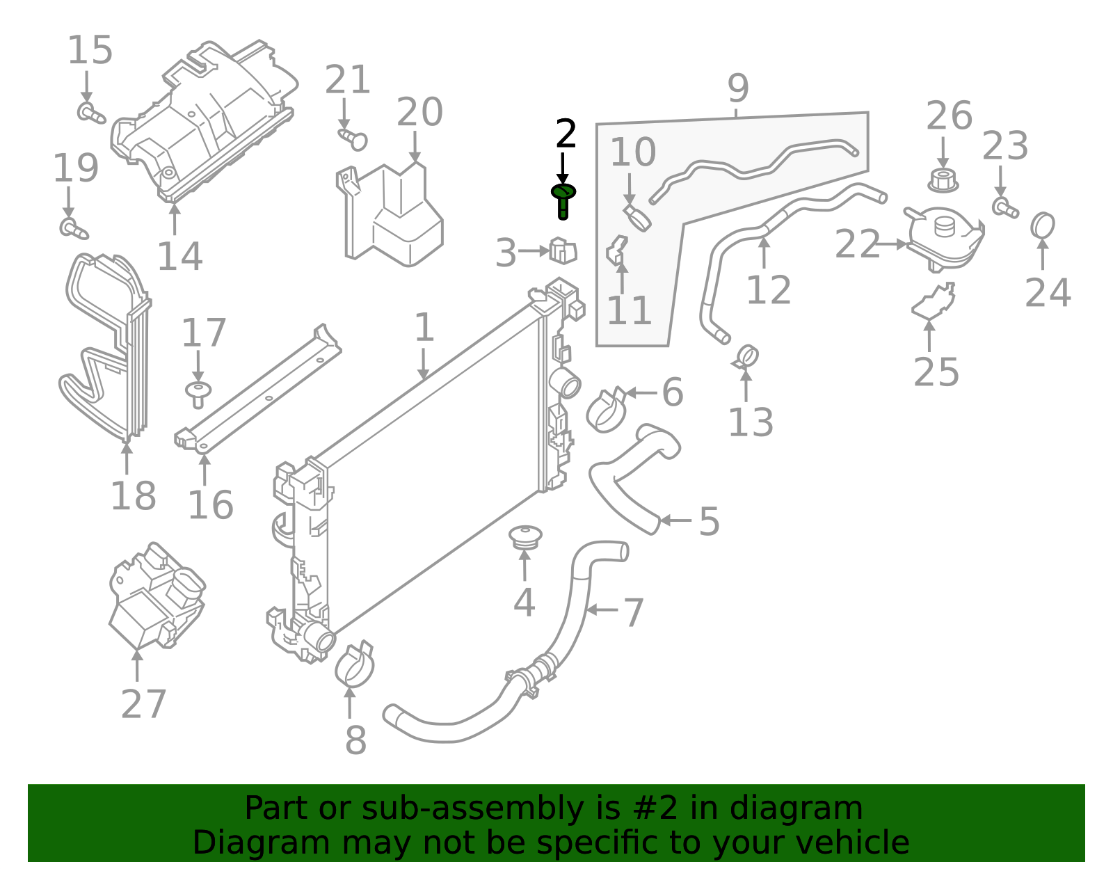 Radiator Pin - Nissan (39788-5RB0B)