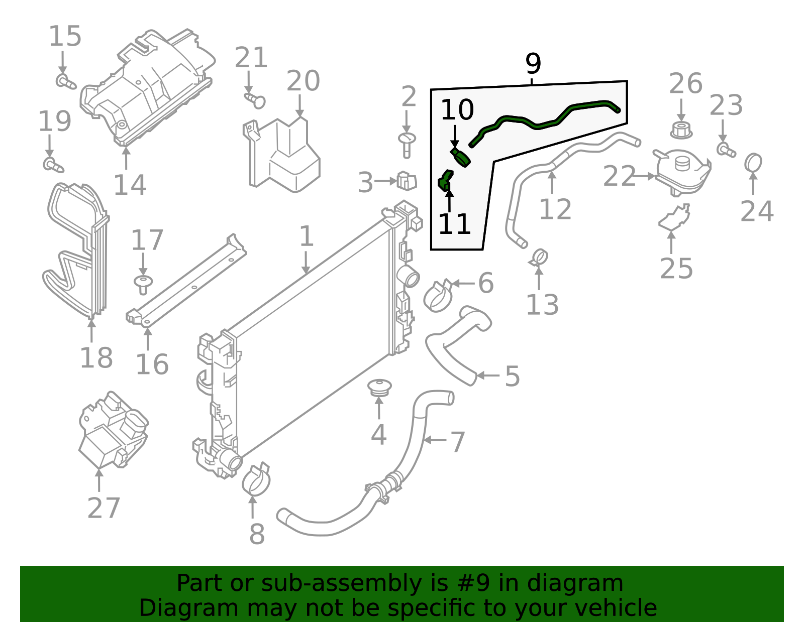 Overflow Hose - Nissan (21741-5RB0A)