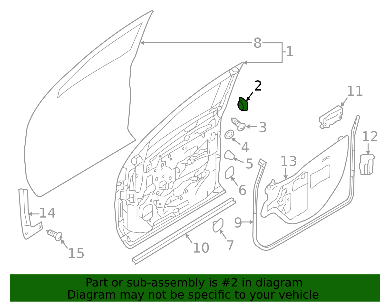 Door Shell Grommet - Nissan (80874-AX000)