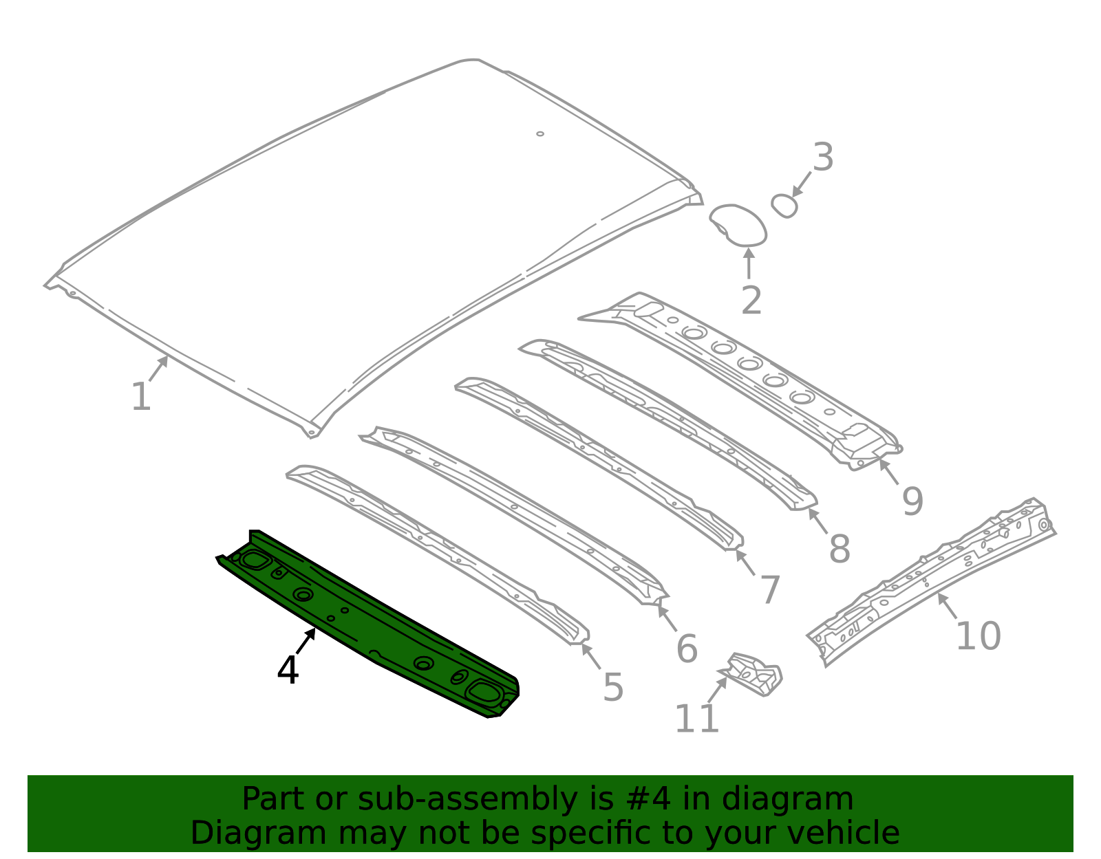 Windshield Header - Nissan (G3210-5RLMA)