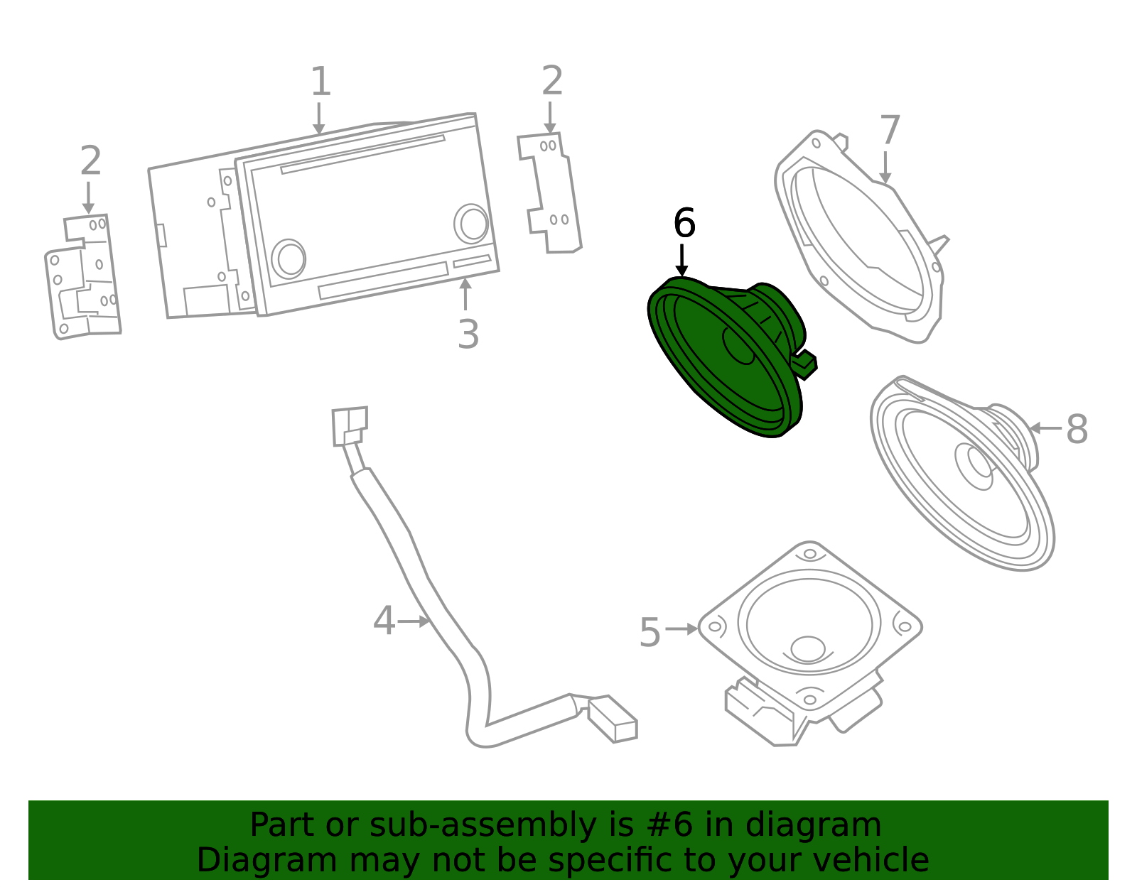 Speaker - Nissan (28156-9FF0A) 2 Speaker - Nissan (28156-9FF0A)