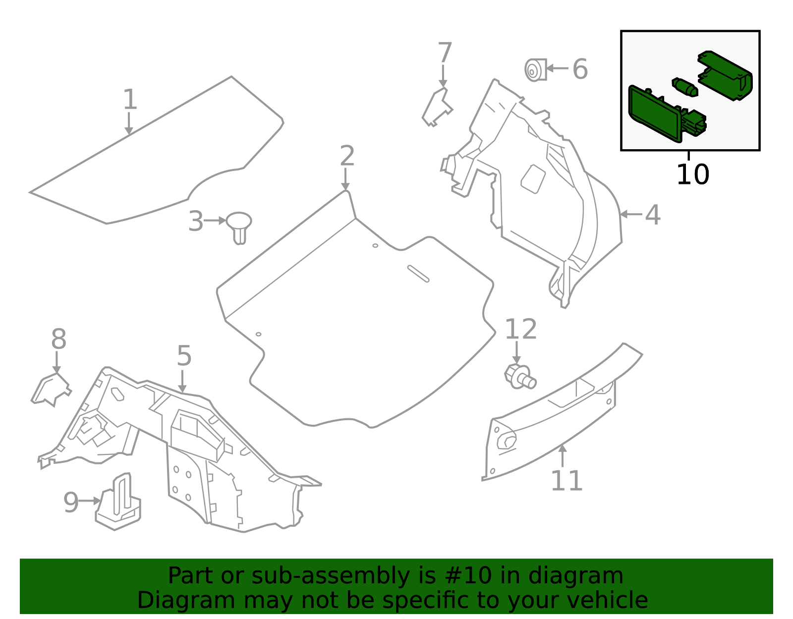 Cargo Area Light - Nissan (26490-JD000)