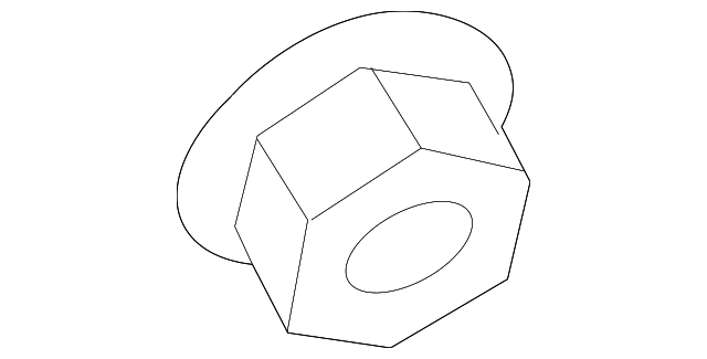 Axle Beam Nut - Nissan (54588-EN005)