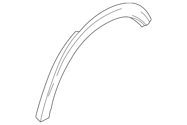 Wheel Opening Molding - Nissan (93828-5RB0A) 2 Wheel Opening Molding - Nissan (93828-5RB0A)