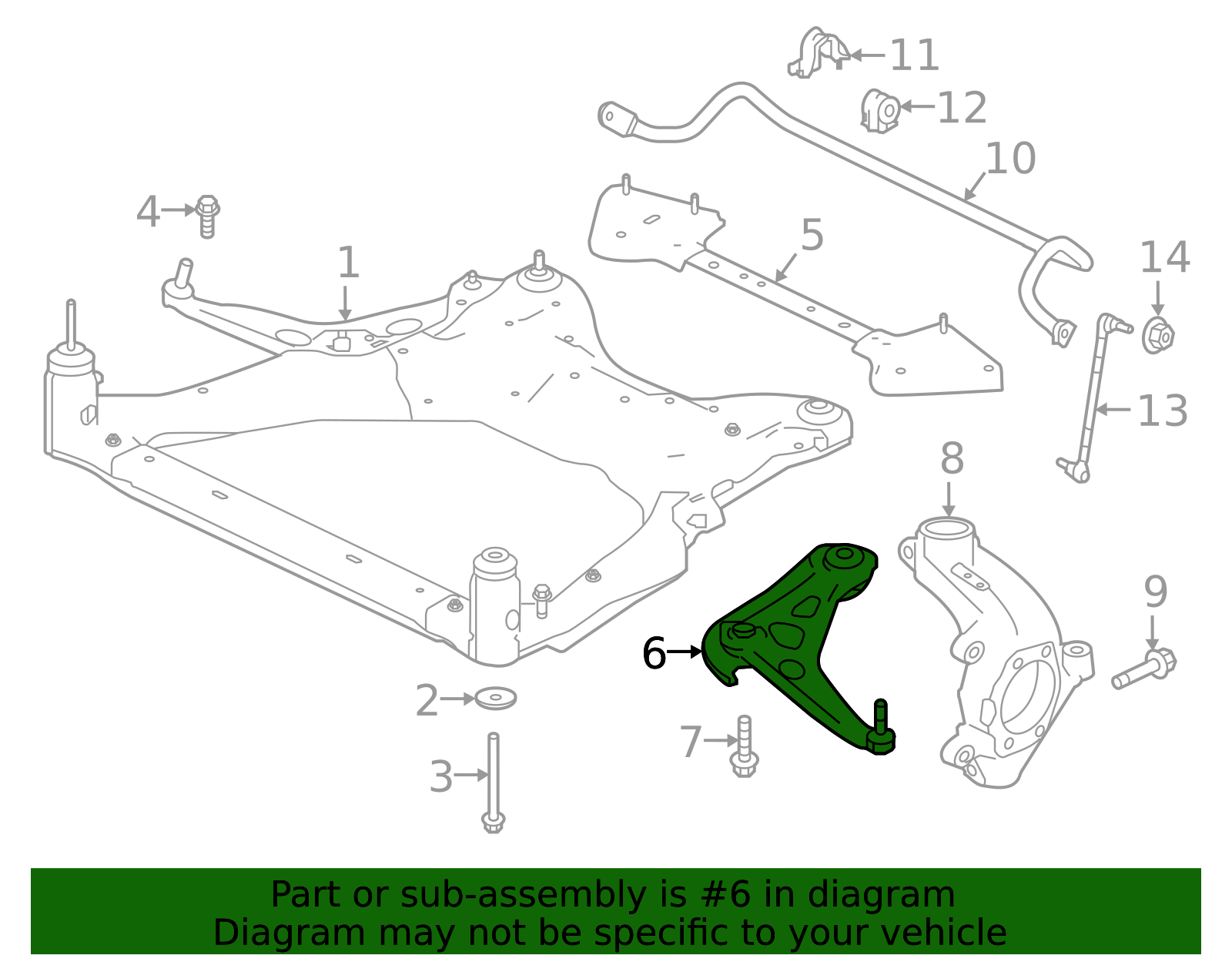 Control Arm - Nissan (54500-6CA0A)