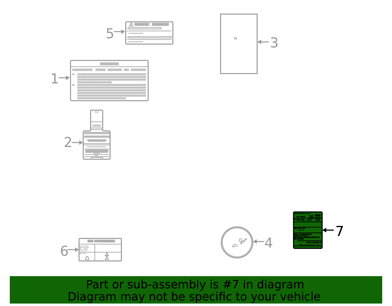Tire Info Label - Nissan (99090-5RL0A)