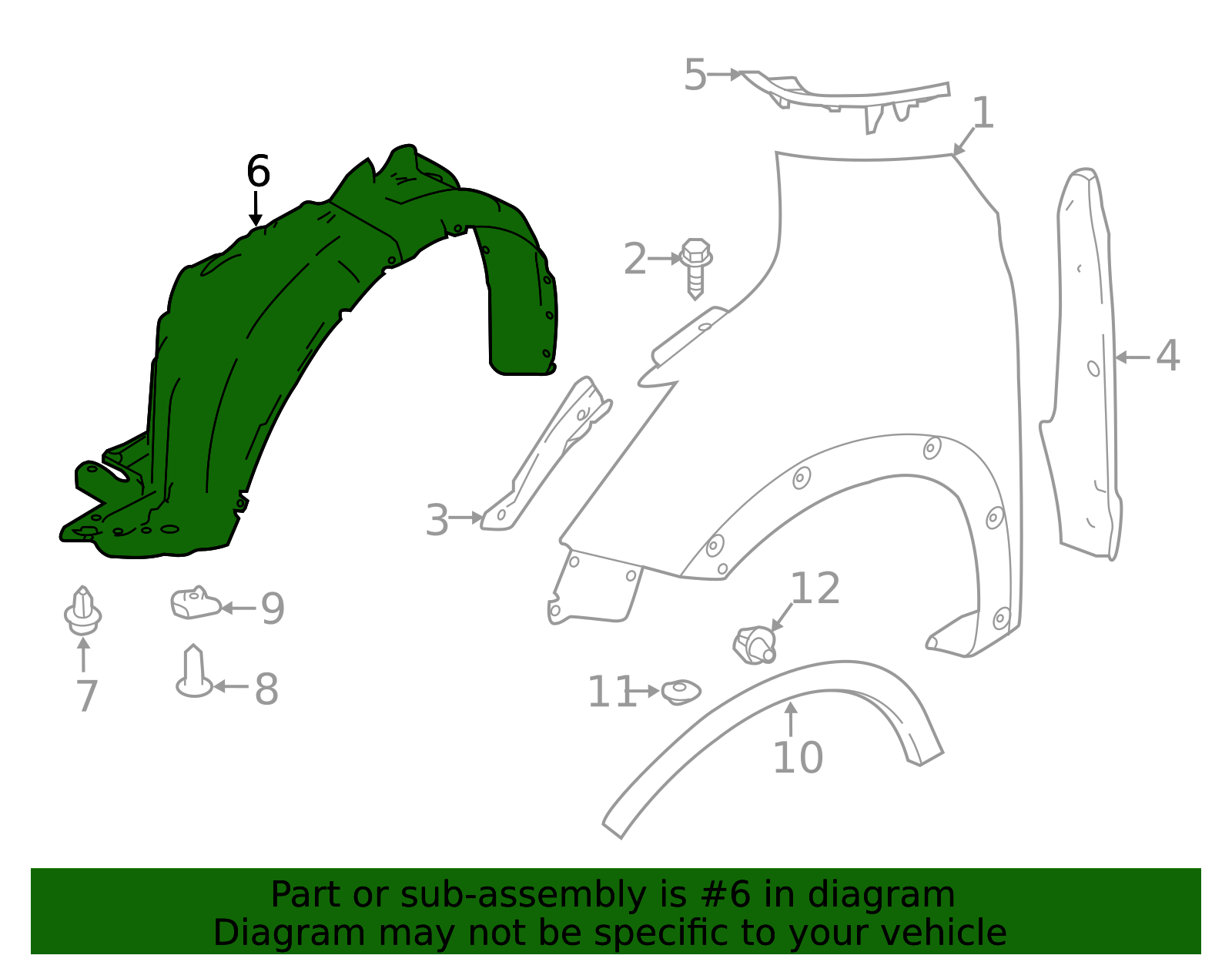 Fender Liner - Nissan (63840-5R01B)