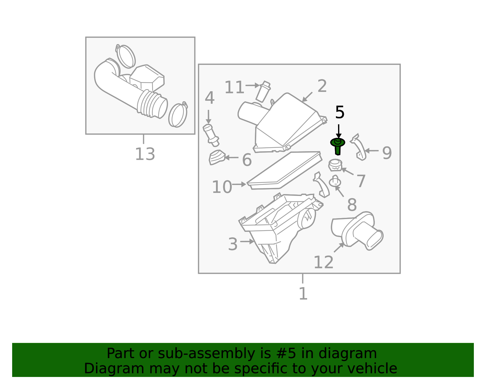 Air Cleaner Body Bolt - Nissan (01436-01801)