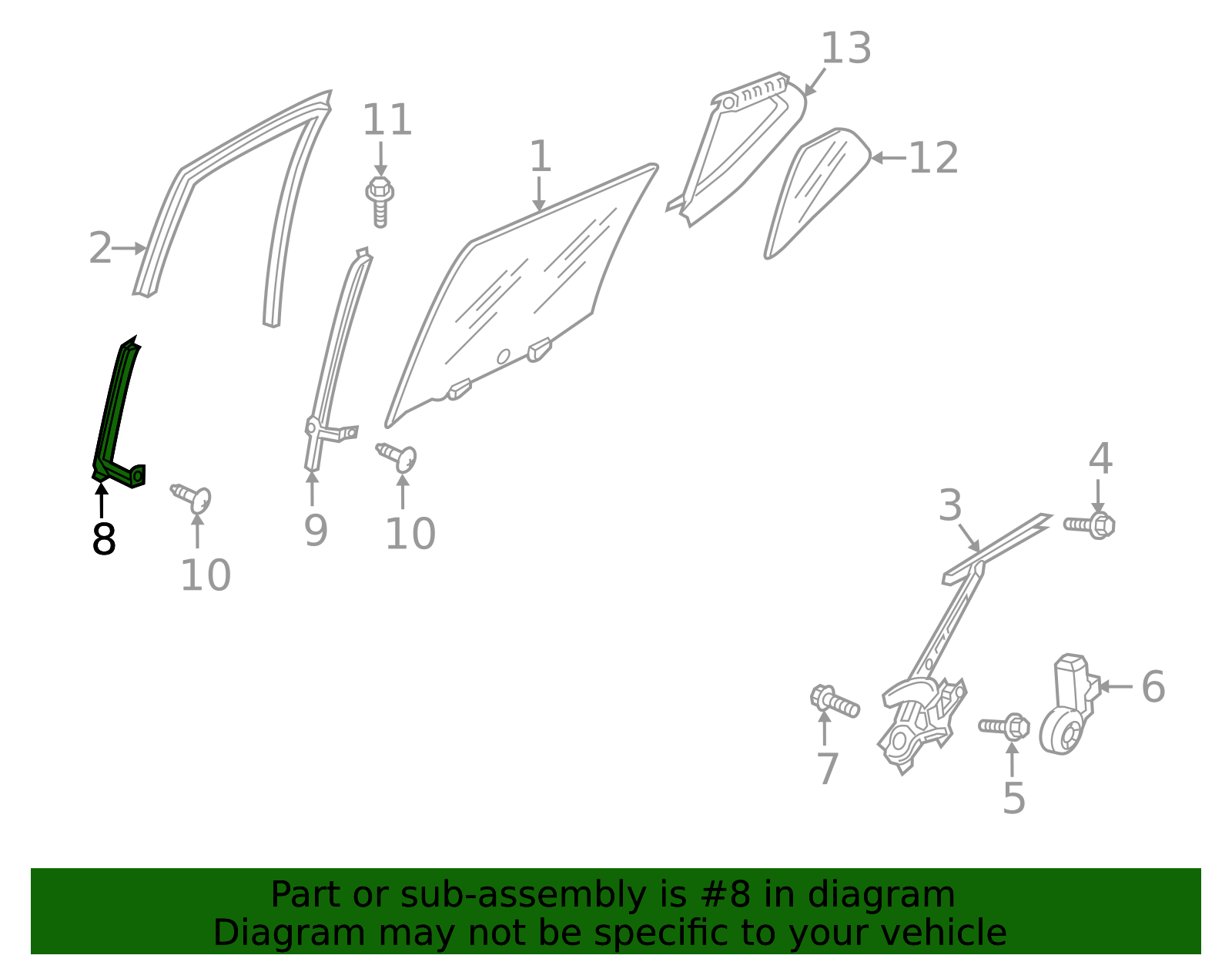 Sash Channel - Nissan (82385-5RB0A)