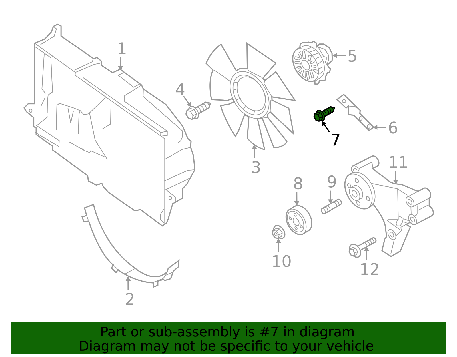 Bracket Screw - Nissan (081A6-6121A)